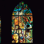 Los últimos tres vitrales para el Templo de la Madeleine, Ginebra, Suiza,1988